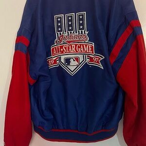 Vintage 1997 Cleveland Indians All Star Game Jacket Mirage MLB Size Large